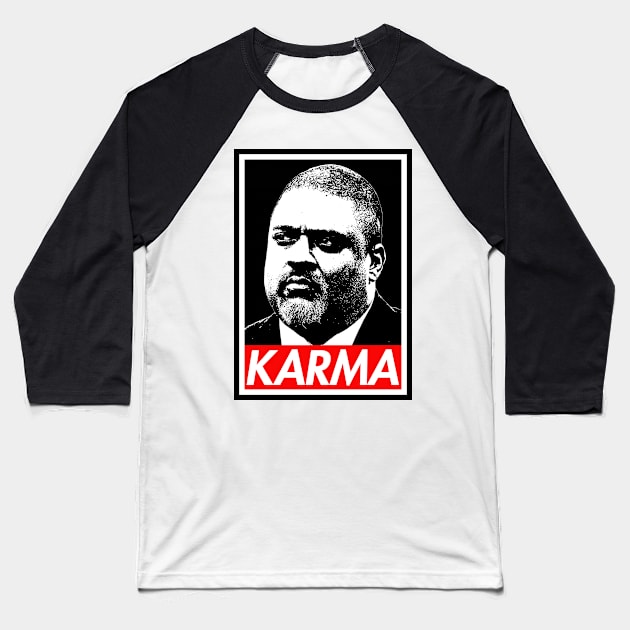 Alvin Bragg - KARMA Baseball T-Shirt by Tainted